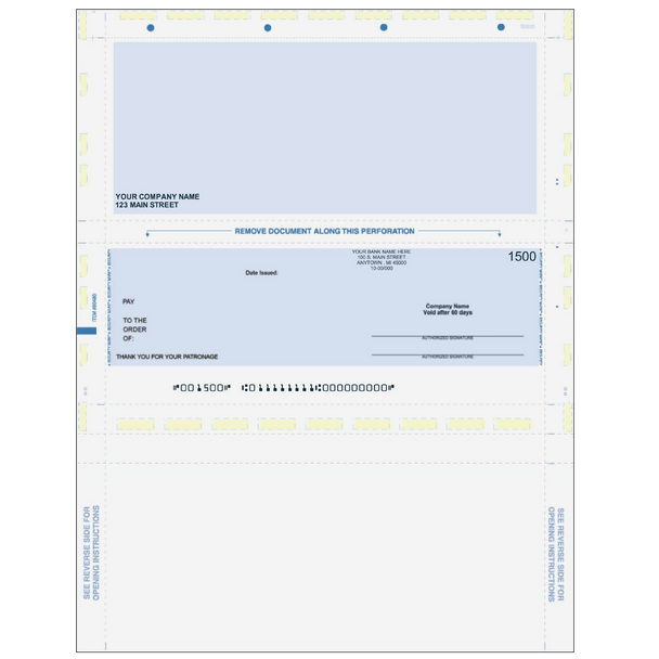 Preprinted Multi-Purpose Pressure Seal Check