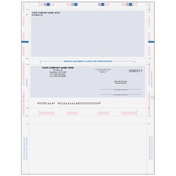 Preprinted Multi-Purpose Pressure Seal Check