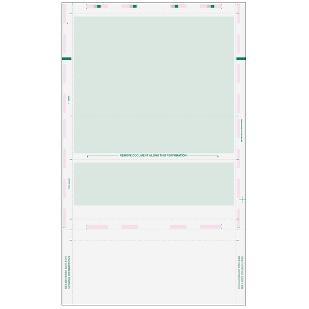 Pressure Seal EZ-Fold Green Check with Flat Background