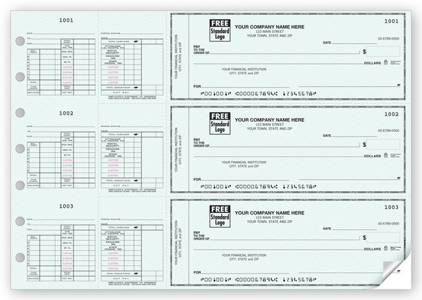3 On-A-Page Salary Payroll Check-2 Part