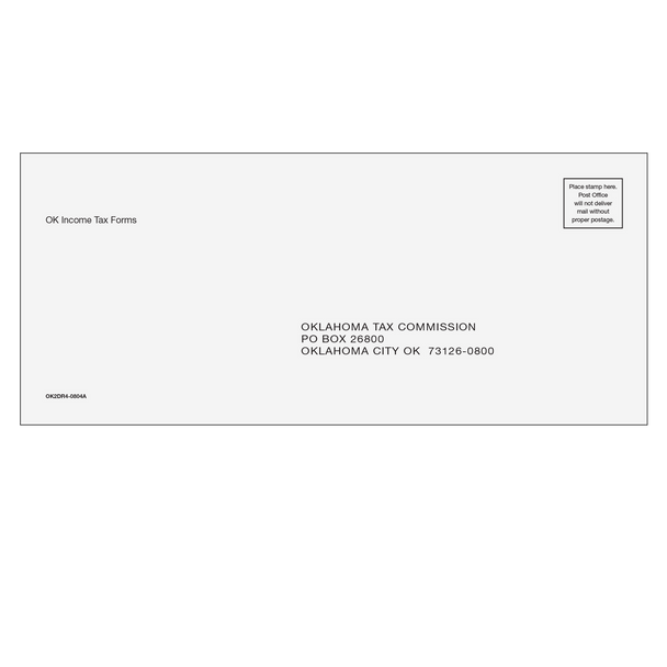 Oklahoma Income Tax Envelope