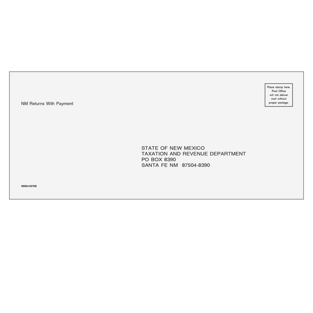 New Mexico Balance Due Envelope