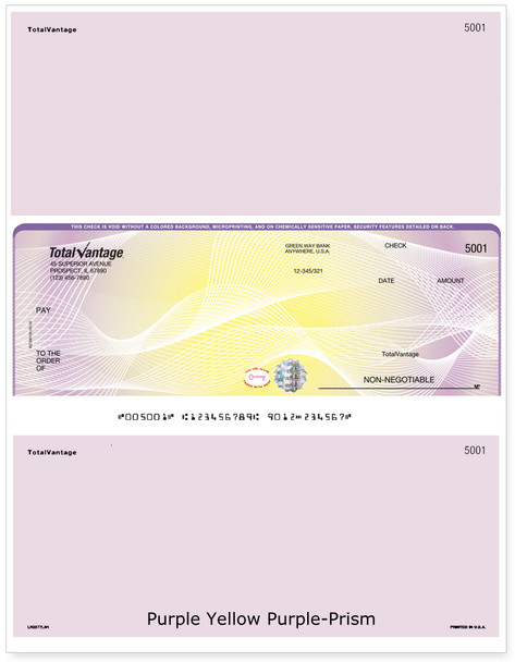 Prism Hologram in Middle Imprinted