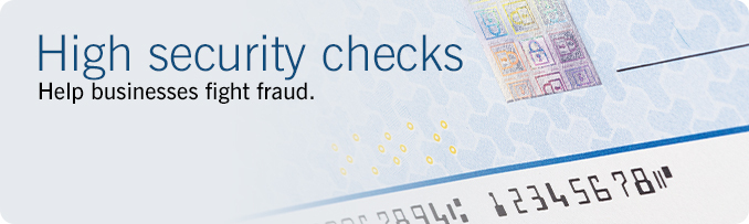 High Security Imprinted Business Checks