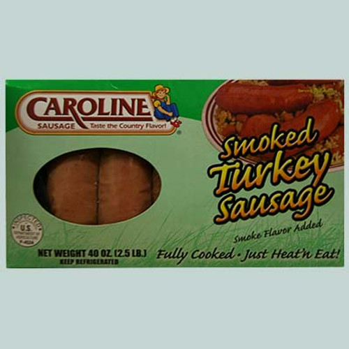 Caroline Smoked Turkey Sausage 2.5 Lbs