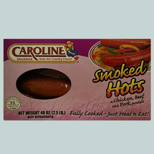 Caroline Smoked Hots Chicken, Beef, and Pork 2.5 Lbs