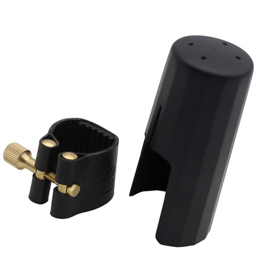 Mouthpiece Ligature Fastener + Mouthpiece Cap for Alto Sax Saxophone Mouthpiece Parts