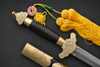 lotus, chinese, dynasty, sword, weapon, tai, chi, martial arts, damascus, handmade, handforged, hand, forged, made, steel, folded, real, cutting, practical, functional, swords,