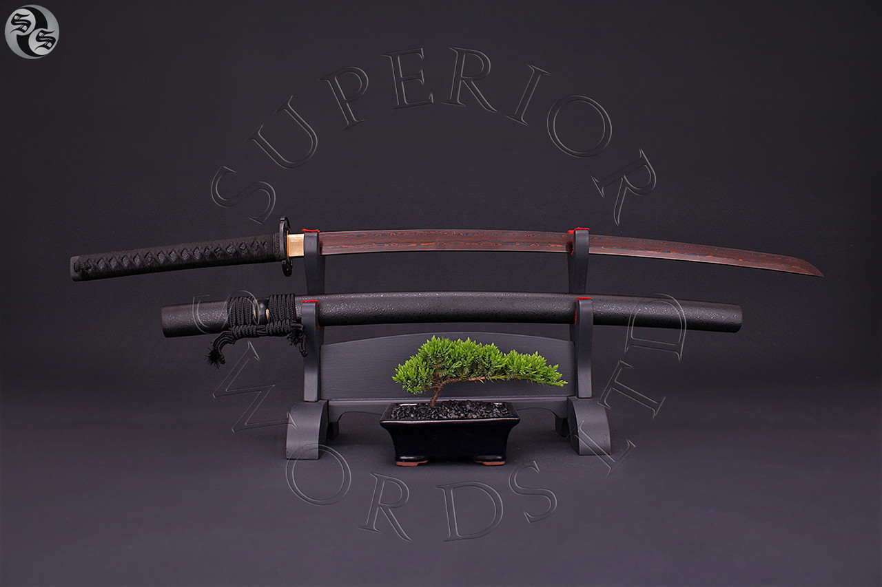 Tatsu Katana - Coloured Damascus - Citadel Merchants Ltd