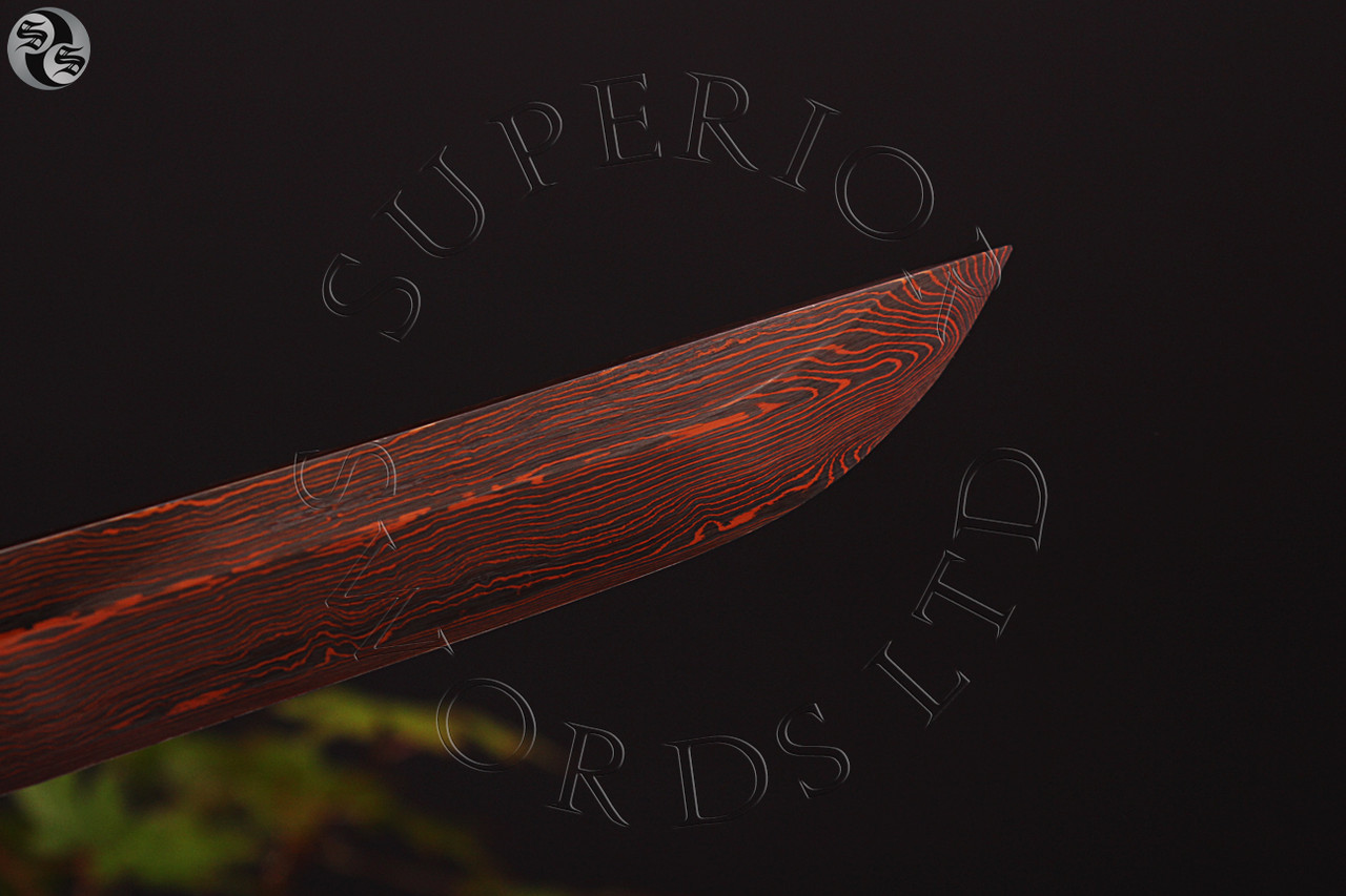 Tatsu Katana - Coloured Damascus - Citadel Merchants Ltd