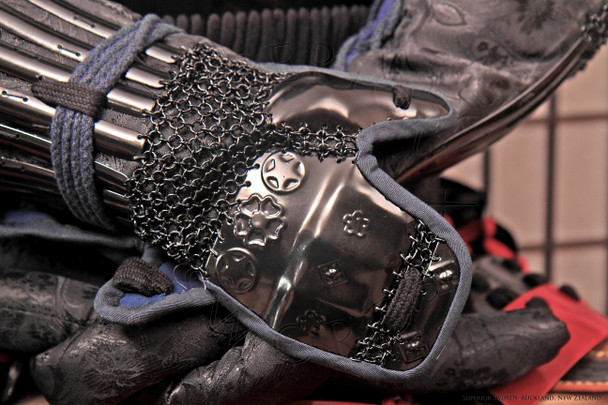 Samurai Armour - Yoroi - Full Suit - Black/ Blue / Red
