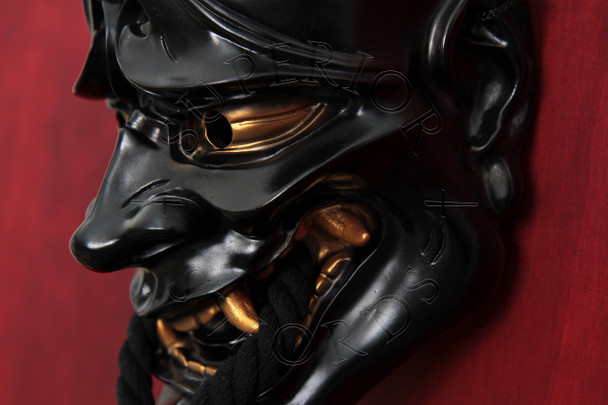 Hannya Mask - Black / Gold (HANBG-01)