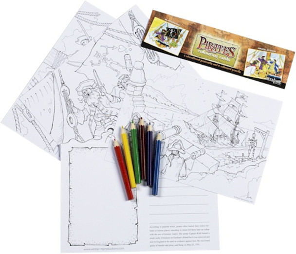 Themed Colouring Postcards Themed Colouring Postcards
