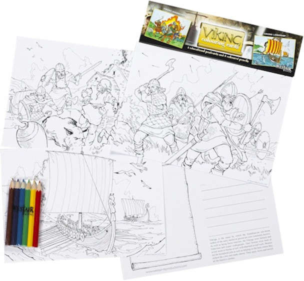 Themed Colouring Postcards Themed Colouring Postcards