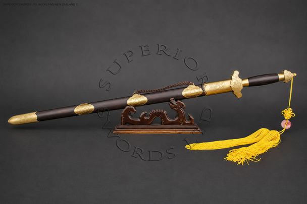 lotus, chinese, dynasty, sword, weapon, tai, chi, martial arts, damascus, handmade, handforged, hand, forged, made, steel, folded, real, cutting, practical, functional, swords,