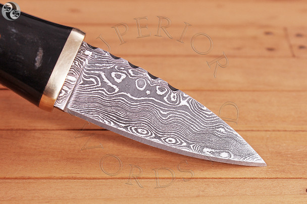 Madra, Dubh, Sgian, Boot, Knife, Damascus, Scottish, Scotland,