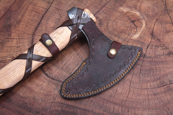 ragnar, lodbrok, axe, viking, damascus, steel