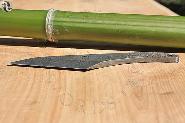 Tsuru, Kiridashi, Damascus, Steel, Knife, japan, japanese, kiri, dashi, kiri-dashi, forged, folded, 
