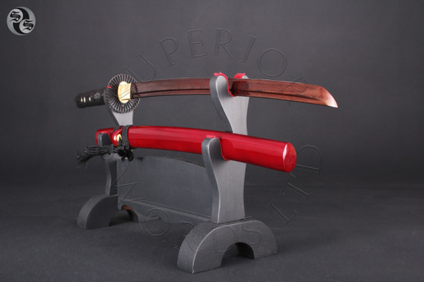 Taiyo Wakizashi - Coloured Damascus Taiyo Wakizashi - Coloured Damascus