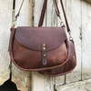 Rosa Saddle Bag Tooled Leather Front