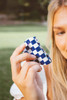 Blue Checkered Claw Clip