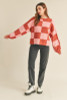 OVERSIZED CHECKERED PULLOVER SWEATER
