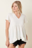 V-Neck Ruffle Blouse