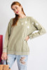 Olive Star Pullover