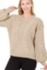 Zenana Cable Knit Sweater