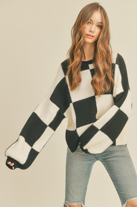 Checker Sweater