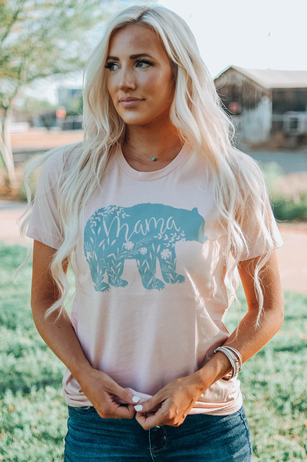 Floral Mama Bear Graphic Tee