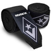Revgear Pro Elastic Hand Wraps - 1.5"x 180" providing wrist and hand support during training Black