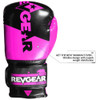 revgear Pinnacle P4 Boxing Gloves - Black/Pink 