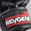 revgear Pro Series Deluxe Pro Leather MMA Gel Sparring Gloves - Black 