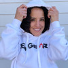 Revgear White Pullover Hoody - Front view showcasing the classic design and subtle branding.