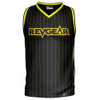 Revgear RG 96 Performance Jersey Black/Yellow Stripes