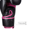 premier Premier Deluxe  Boxing Gloves - Black/Pink 