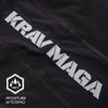 Revgear Krav Maga Bamboo Combat Shorts in black, showcasing the front view and minimalist design