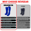 Revgear Amateur Cloth Shin & Instep Guards for Muay Thai, MMA, Boxing Blue
