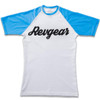 revgear Ladies Grizzly Jiu Jitsu Rashguard - Short Sleeve -White/Blue