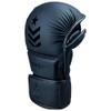 Revgear Premier Deluxe MMA Training Gloves, showing the glove's open palm design and wrist closure system