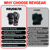 Revgear MS1 MMA Sparring Glove, showing the open palm design and secure wrist strap Black