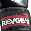 Revgear MS1 MMA Sparring Glove, showing the open palm design and secure wrist strap Black