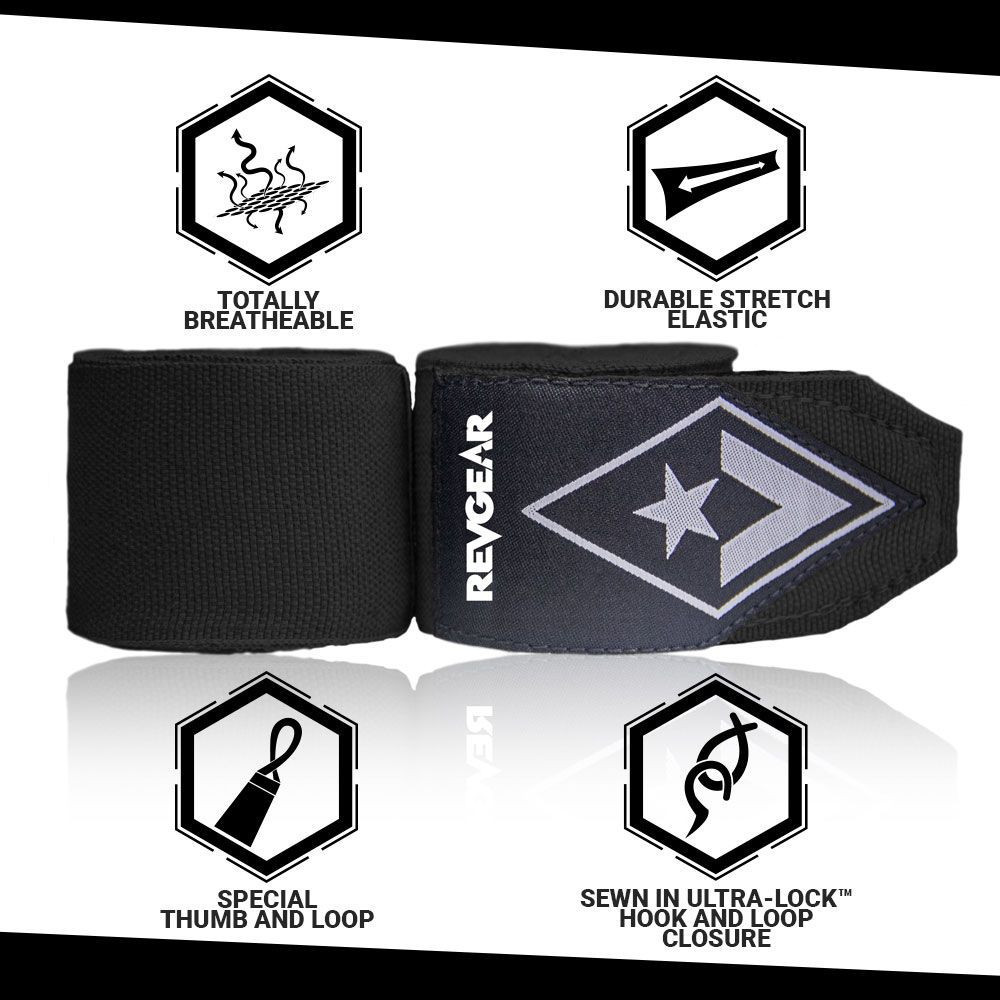 Revgear Pro Elastic Extra Long Hand Wraps 2" x 200" Revgear