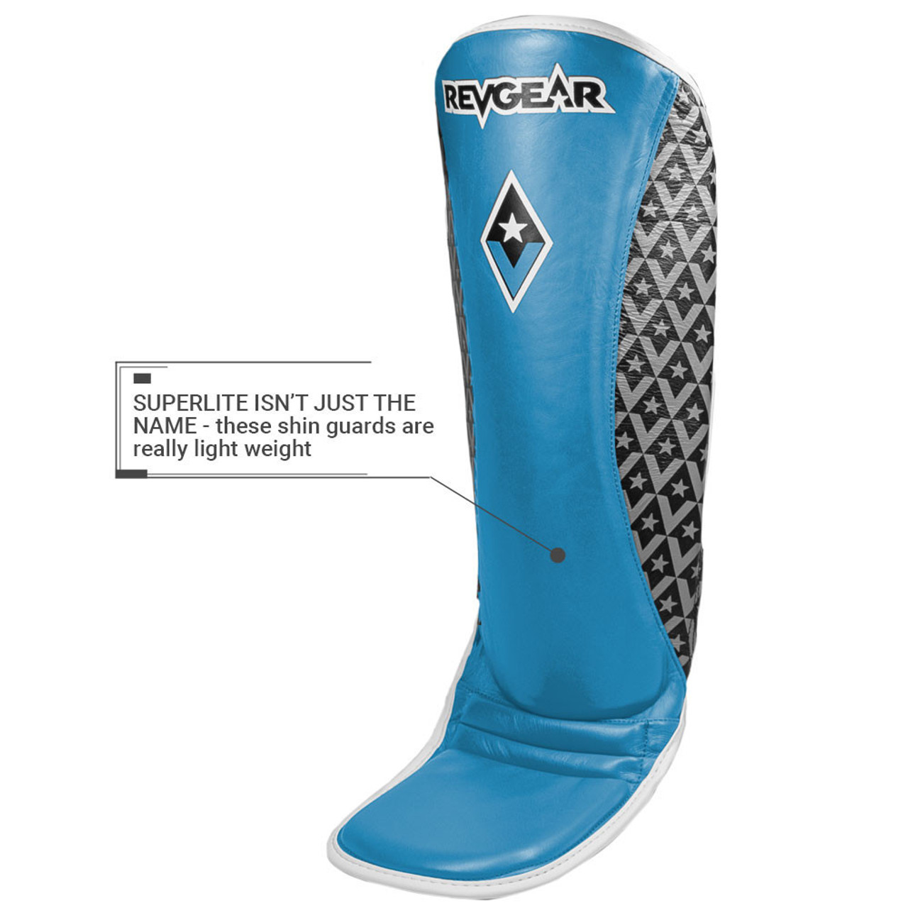 Superlite Light Weight Leather Shin Guards | for Martial Arts and 