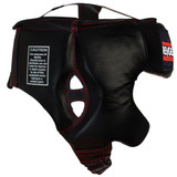 revgear Leather Headgear With Cheek Protection - No Chin