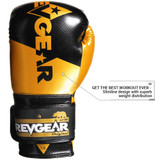 revgear Pinnacle P4 Boxing Gloves - Gold/Black 