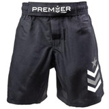 Premier Deluxe Youth MMA Shorts - Kids Fight Shorts Black/Gray