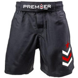 Premier Deluxe Youth MMA Shorts - Kids Fight Shorts Black/Red