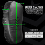 revgear Premier Deluxe Thai Pads - Black/Gray 